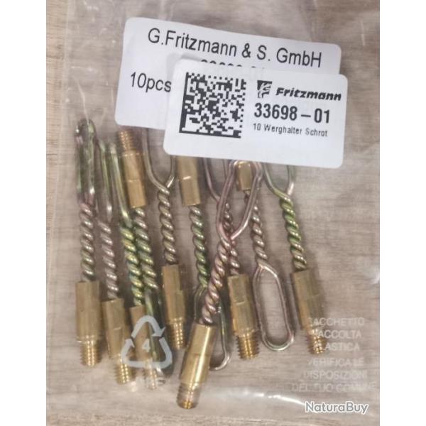 Tire chiffon FRITZMANN - Filetage mle M5x0,75 - Calibre .38, .45, 20 GA, 410 GA - Rf 33698-01