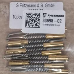 Tire chiffon FRITZMANN - Filetage femelle M3 - Calibre .17, .20, .22, .223, .25 Cal - Réf 33698-02