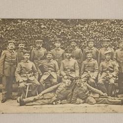 Carte photo groupe soldat allemand prussiens 14/18