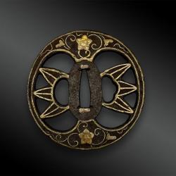 TSUBA Maru Gata - Japon - Période Azuchi Momoyama (1573-1603)