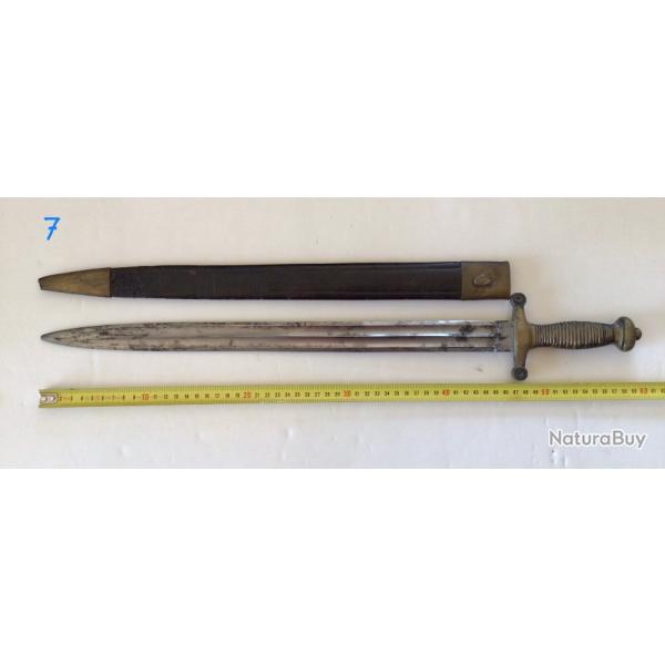 FRANCE XIX sicle - GLAIVE DE CANTINIERE ou POMPIER modle 1831/1855.#7