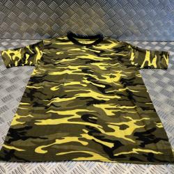 t-shirt streetstyle MFH - jaune camo taille l