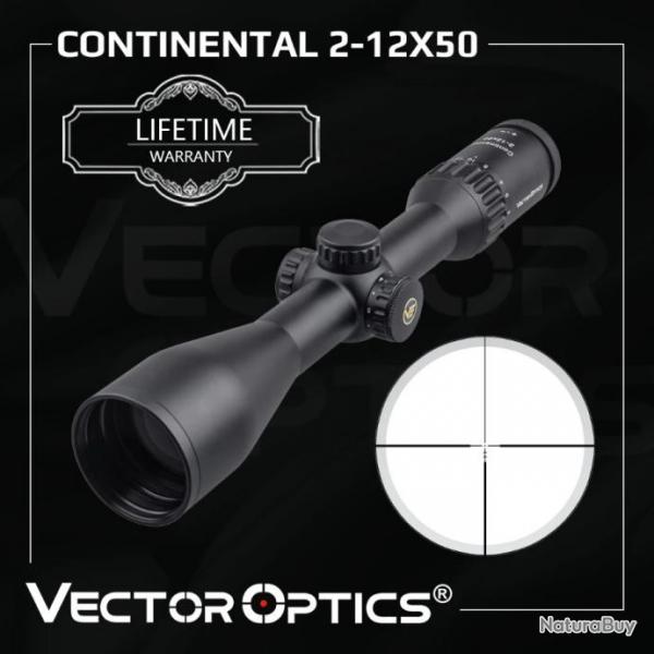 Vector Optics Continental 2-12X50 SFP SCOM-15 Paiement en 3 ou 4 fois - LIVRAISON GRATUITE !!