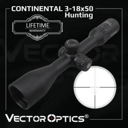 Vector Optics Continental 3-18X50 SCOL-X21 Paiement en 3 ou 4 fois - LIVRAISON GRATUITE !!