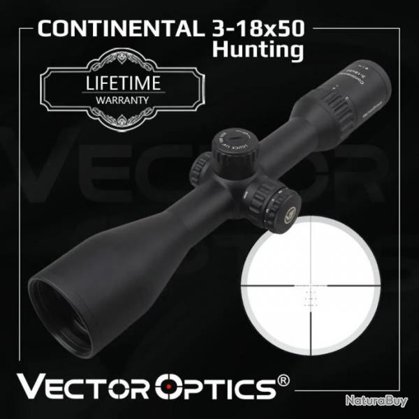 Vector Optics Continental 3-18X50 SCOL-X21 Paiement en 3 ou 4 fois - LIVRAISON GRATUITE !!