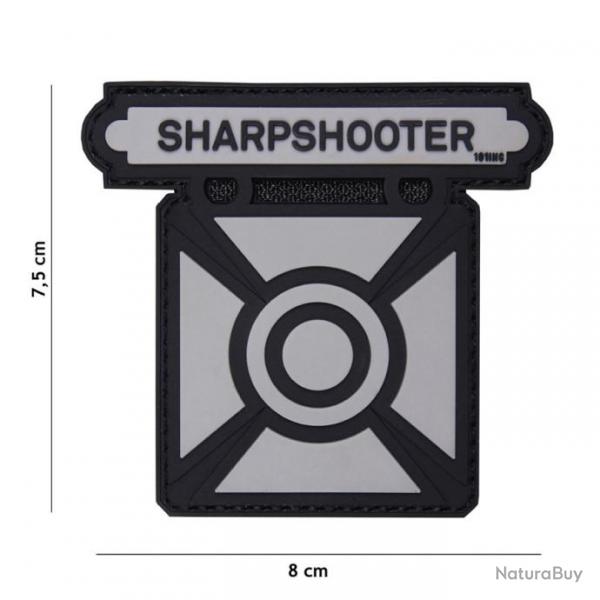 Patch 3D PVC Sharpshooter avec velcro | 101 Inc (0001 5326)