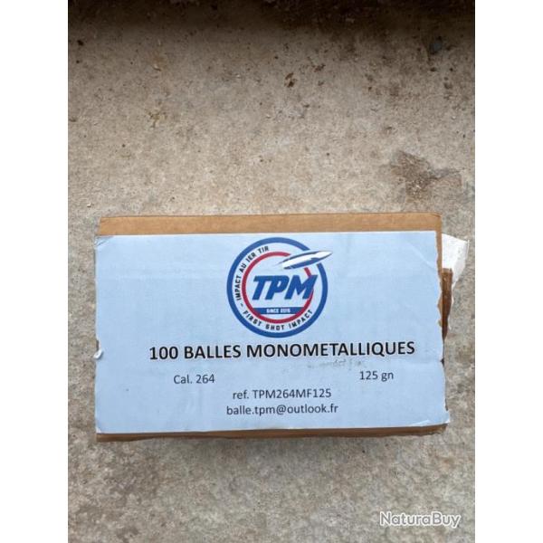 Balles TPM Monometalliques 125 Gn Cal 264