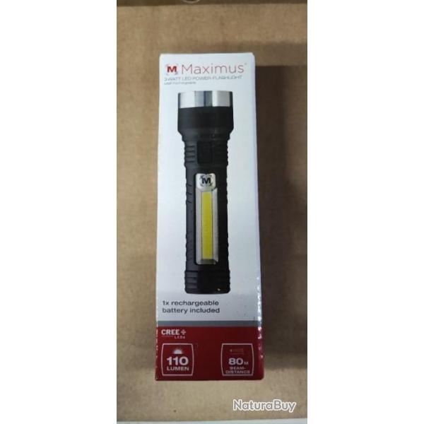 LAMPE DE POCHE RECHARGEABLE - MAXIMUS - 110 LUMEN