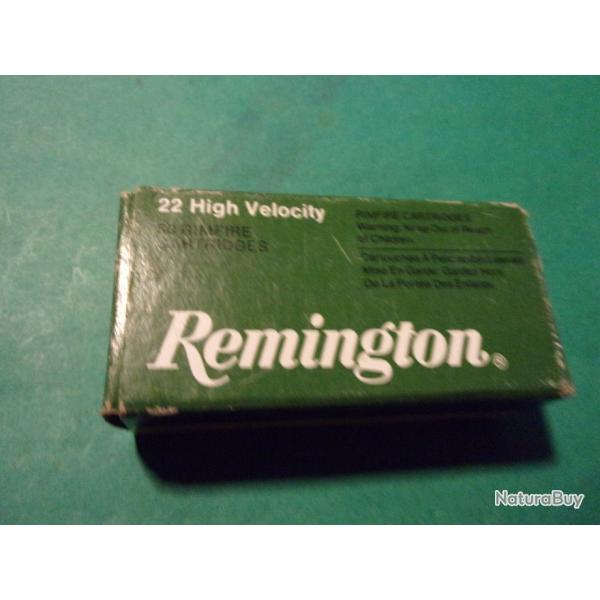 1 boite de 50 munitions 22 short high vlocity Remington