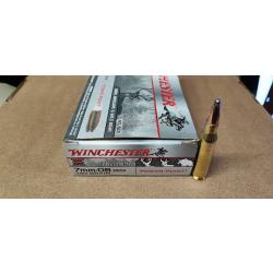 20 MUNITIONS WINCHESTER POWER-POINT - 7MM-08 REM - 140 GR - NEUF