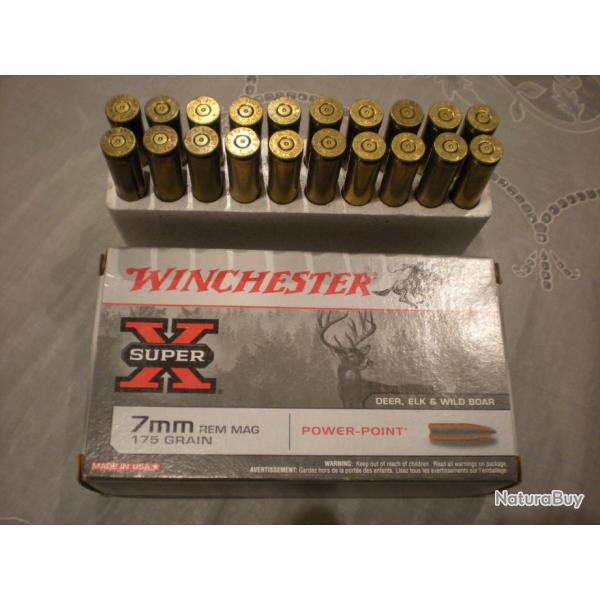 5 boites de balles vides winchester 7 R M POWER POINT