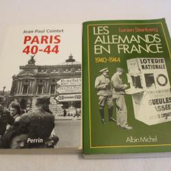 Lot 2 livres Paris 40-44 et Les allemands en France