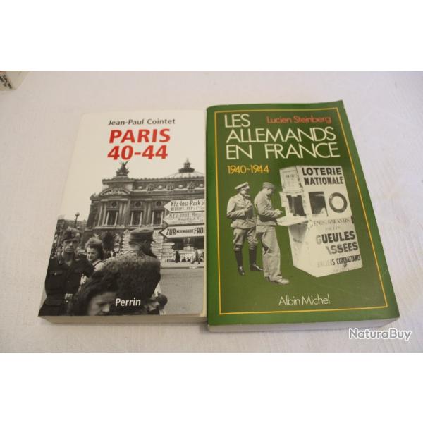 Lot 2 livres Paris 40-44 et Les allemands en France