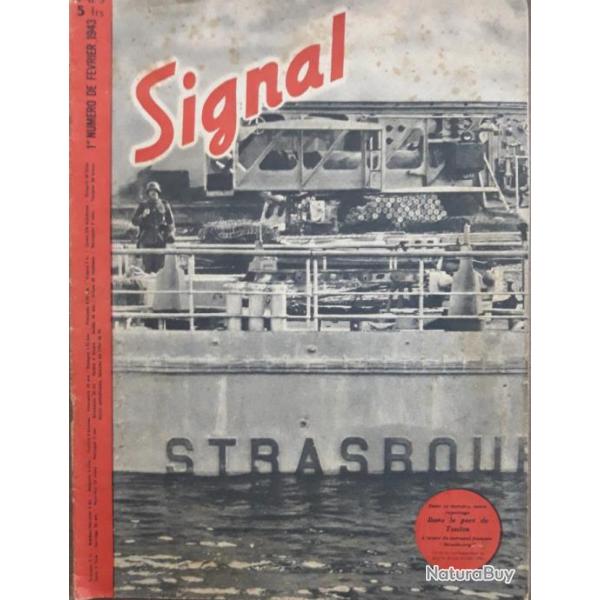 SIGNAL MAGAZINE SABORDAGE  TOULON 1943 ORIGINAL