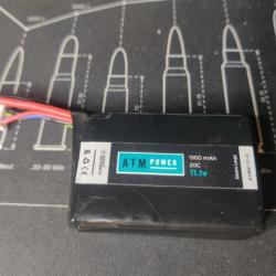 ATM Power Batterie LiPo 11,1V 1300mAh 20C (Deans Large)