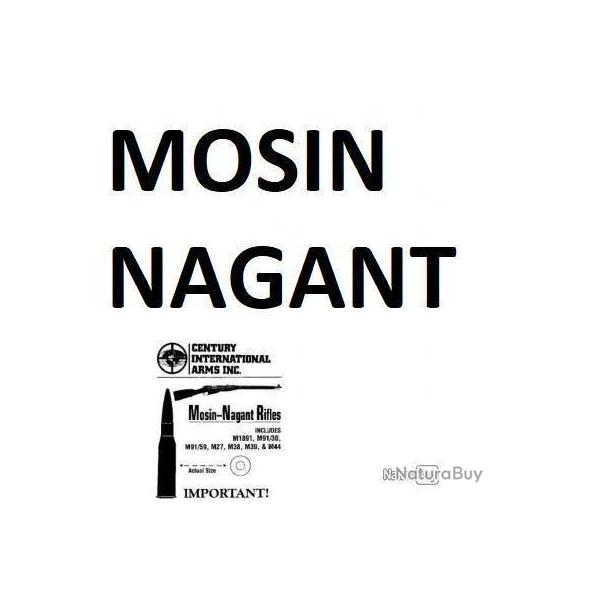 3 notices + clats fusil MOSIN NAGANT (envoi par mail) - VENDU PAR JEPERCUTE (m2166)