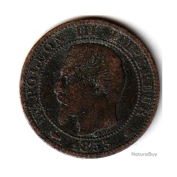 Pice de Monnaie  France Cinq centimes NAPOLEON III 1853 A