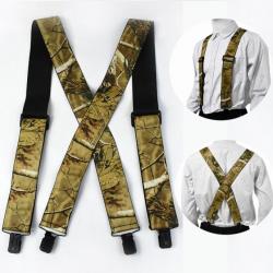 Bretelles de chasse camouflage marron - LIVRAISON GRATUITE