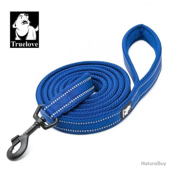 Laisse pour chien bleue largeur 1cm longueur 2m - LIVRAISON GRATUITE