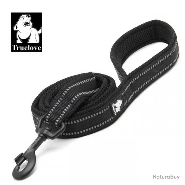 Laisse pour chien noire largeur 1cm longueur 2m - LIVRAISON GRATUITE