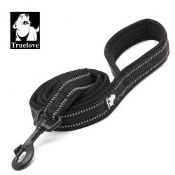 Laisse pour chien noire largeur 1.5cm longueur 2m - LIVRAISON GRATUITE