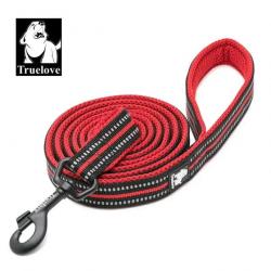 Laisse pour chien rouge largeur 1.5cm longueur 2m - LIVRAISON GRATUITE