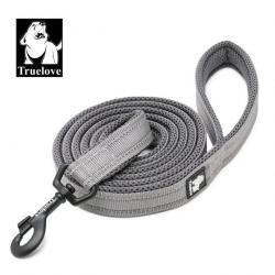 Laisse pour chien grise largeur 1cm longueur 2m - LIVRAISON GRATUITE