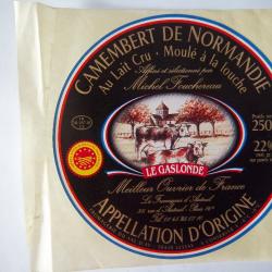 étiquette camembert "spéciale palais de l'Élisée" collection