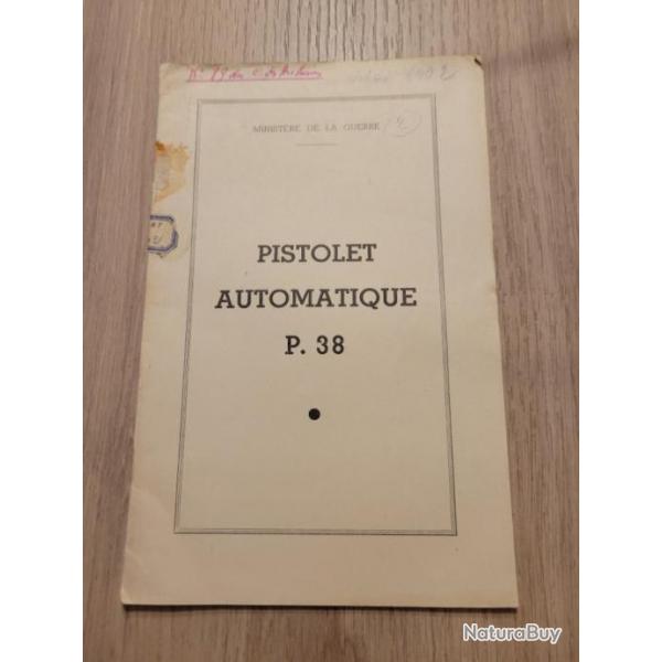 notice sur le pistolet automatique P.38