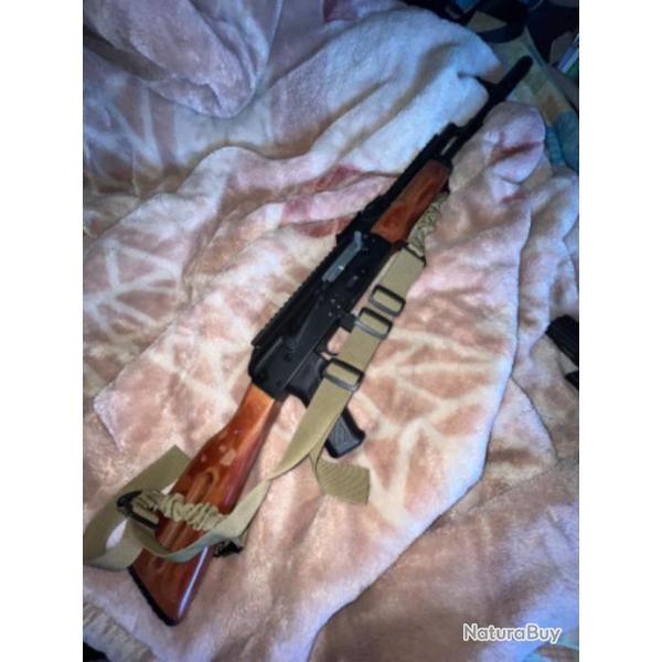 AK74 Jing Gong mtal et bois systme BLOW BACK AEG