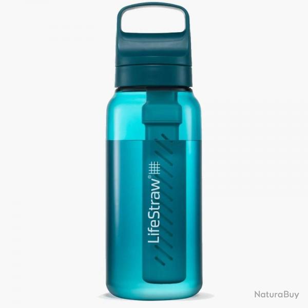 Gourde filtre  eau Lifestraw Go Series 1L bleu turquoise