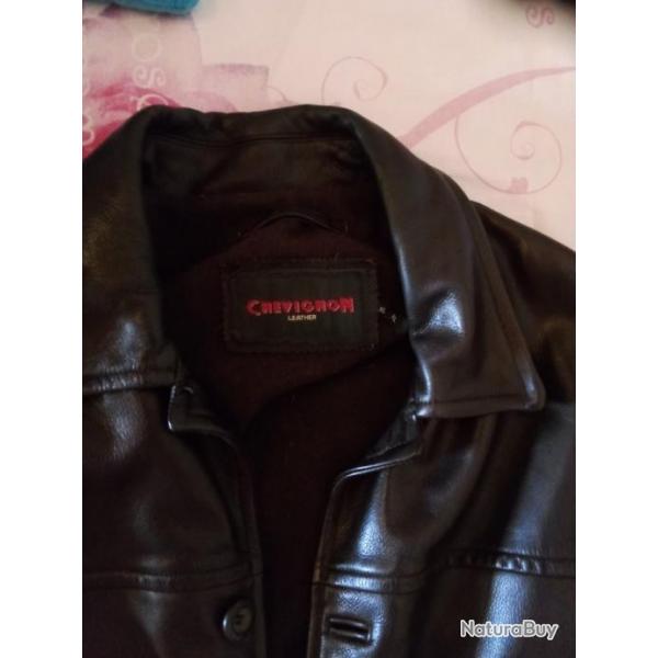 Veste cuir chevignon