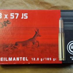 Cartouches Geco cal. 8x57 JS 185 gr SP HILMAR SUPER DESTOCK !!!