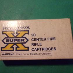 Ancienne boite vide Winchester de munitions 222 Remington