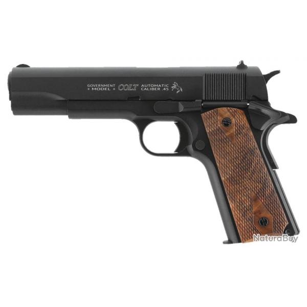 Pistolet CO2 Colt 1911 classic noir cal.4.5mm BB'S 17cps blowback