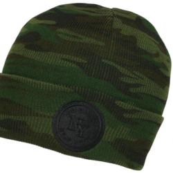 Bonnet New York Camouflage Armee en Laine Patch Noir Original Broadyx Taille unique Vert