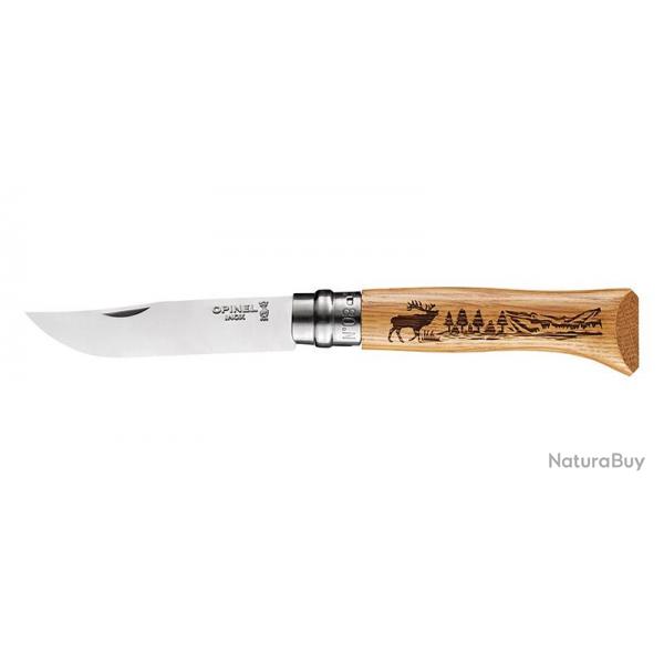 Opinel ANIMALIA CHENE 8 VRI CERF