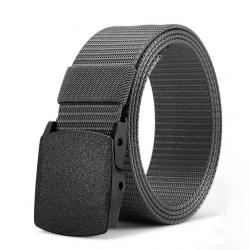 Ceinture en nylon Boucle automatique tactique 150 cm Grande taille Gris