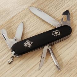 Victorinox couteau suisse Tinker noir BSA insert métallique collector