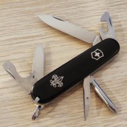 Victorinox couteau suisse Tinker noir BSA insert métallique collector 1992-2005