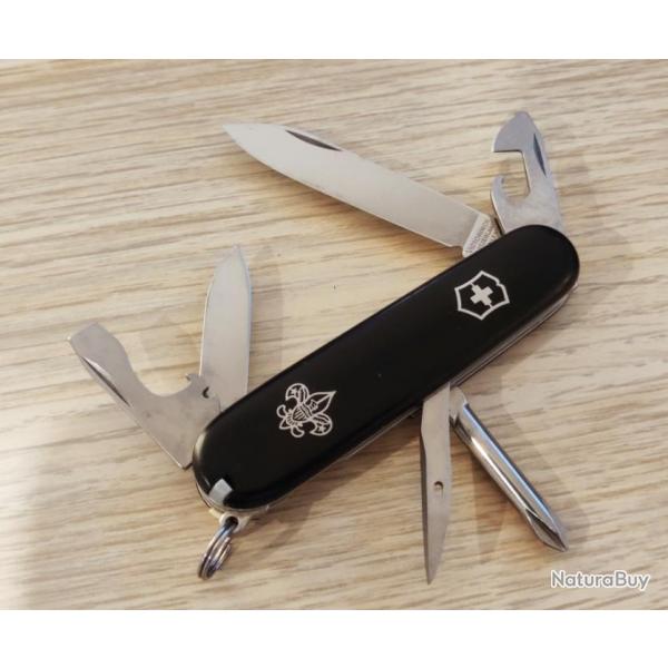 Victorinox couteau suisse Tinker noir BSA insert mtallique collector 1992-2005