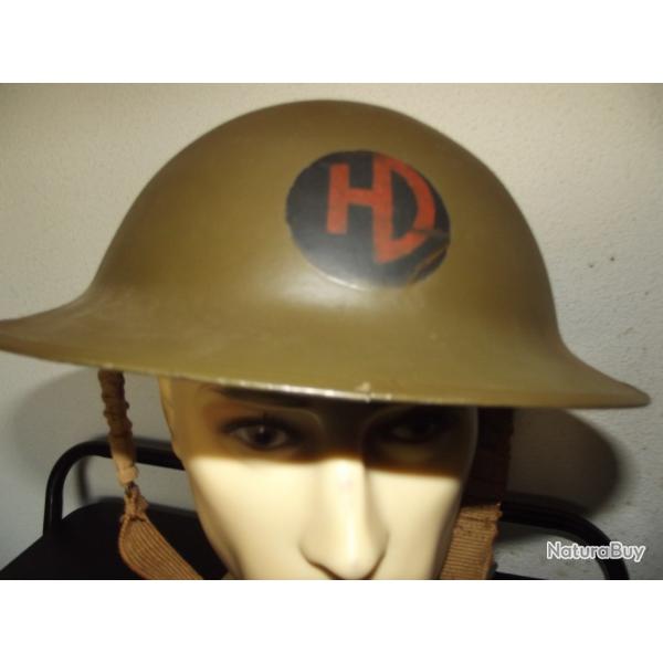 TRS RARE Casque Anglais Mark II WW2 de la 51me Division des Highlands / JUNO BEACH