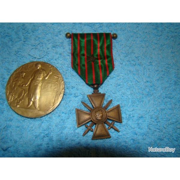 MEDAILLE CROIX DE GUERRE + 1