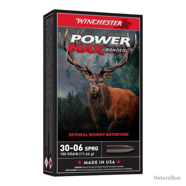 WINCHESTER CART,30-06, 180gr POWER MAX BONDED
