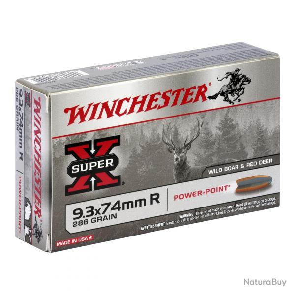 WINCHESTER CAL 9.3X74R POWER-POINT 286GR / 18.5 GRAMMES
