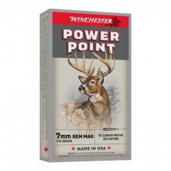 WINCHESTER CAL .7MM REM MAG, POWER POINT - 11.4GRAMMES