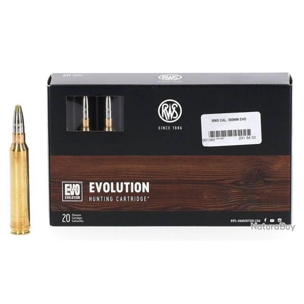 RWS CAL. 300WIN MAG, EVOLUTION -11.9GRAMMES