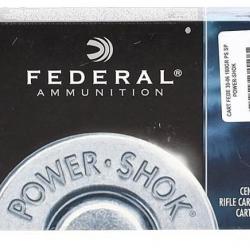 FEDERAL CAL 30-06 SPRG, POWER SHOK -11.7GRAMMES