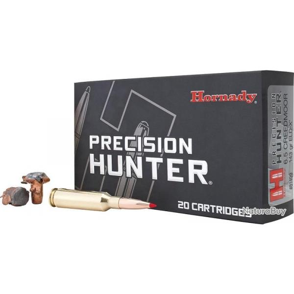 HORNADY CAL .6.5 CREEDMOOR, PRECISION HUNTER - 9.25GRAMMES