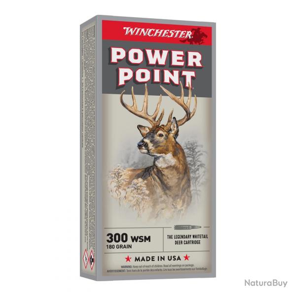 WINCHESTER CAL .300 WSM, POWER POINT - 11.7GRAMMES